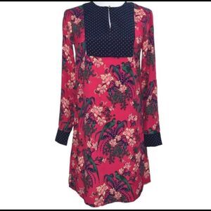 ANTHROPOLOGIE Maeve Bird Print Tunic Dress